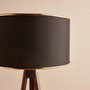 Opviq Lámpara de Pie AYD-3458 Negro y Marrón